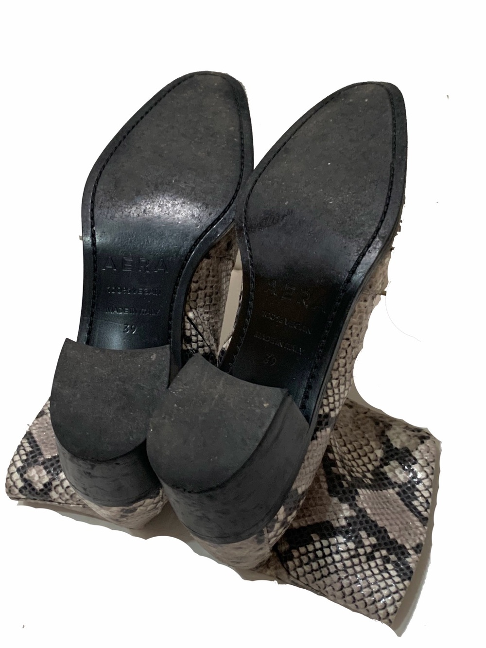 AERA Python-Effect Ankle Boots - Picture 9 of 9